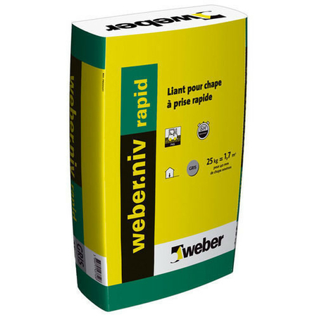 Liant WEBER.NIV RAPID sac 25 kg - Gedimat.fr