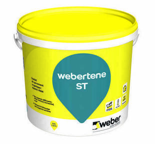 Enduit de parement organique WEBERTENE ST 006 rose fonc - seau de 25kg - Gedimat.fr