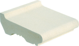 Tablette d'appui long.33cm larg.35cm p.7,5cm coloris blanc cass - Gedimat.fr