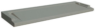 Seuil de porte spcial PMR p.3,5cm larg.33,5cm long.1,50m coloris gris - Gedimat.fr
