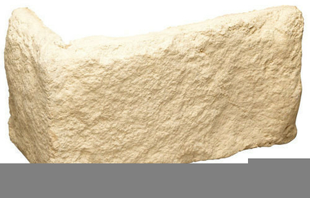 Plaquette d'angle MUROK BELMONTE long.1m larg.56cm coloris blanc cassé - Gedimat.fr