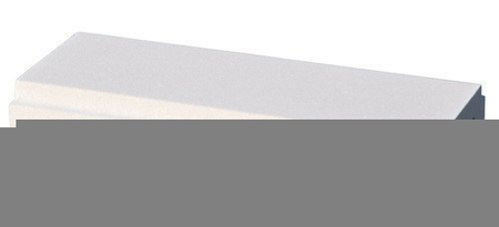 Lisse balustrade OCEANE plate ép.7,5cm larg.20cm long.49,5cm coloris blanc cassé - Gedimat.fr
