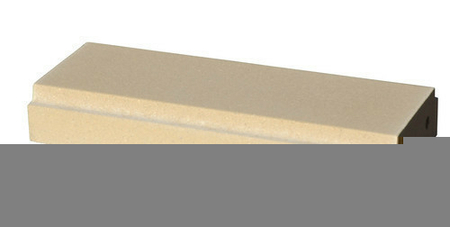 Lisse balustrade OCEANE plate ép.7,5cm larg.20cm long.49,5cm coloris ton pierre - Gedimat.fr
