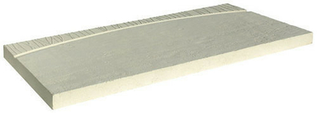 Dalle de cheminement en pierre reconstituée EDEN dim.39x75cm coloris champagne - Gedimat.fr