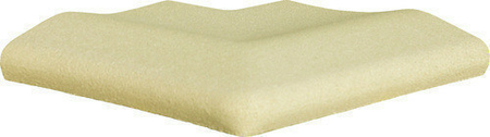 Margelle piscine d'angle DECO droite dim.33x33cm rayon.15cm coloris pierre du lot - Gedimat.fr