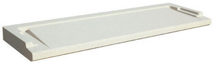 Seuil de porte spcial PMR p.3,5cm larg.33,5cm long.1,30m coloris blanc - Gedimat.fr