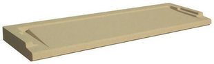 Seuil de porte spcial PMR p.3,5cm larg.33,5cm long.1,00m coloris ton pierre - Gedimat.fr