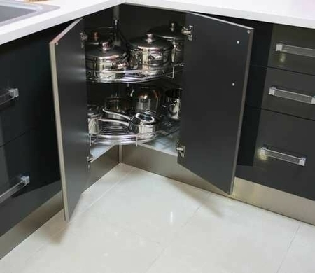 Panier fil pour meuble angle bas en L 270° - Gedimat.fr