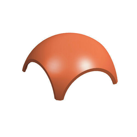 Rencontre 4 voies pour faîtières demi-ronde coloris rouge naturel - Gedimat.fr