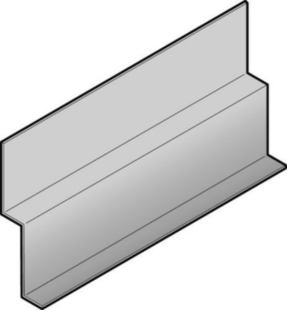 Profil de départ en aluminium pour bardage CEDRAL - OPERAL lon.3,00m coloris anthracite - Gedimat.fr