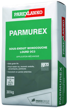 Sous-enduit monocouche lourd PARMUREX sac de 30kg - Gedimat.fr