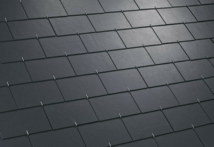 Ardoise fibre-ciment DOLMEN DOLMENép.4mm long.40cm larg.40cm coloris noir - Gedimat.fr
