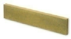 Bordure droite Mambo p.6cm dim.100x20cm coloris jaune sable - Gedimat.fr