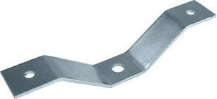 Demi collier en acier galvanis pour tige de suspension de diam.6mm long.123mm larg.20mm, boite de 100 pices - Gedimat.fr