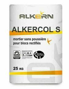 Mortier joint mince ALERCOL - sac de 25kg - Gedimat.fr
