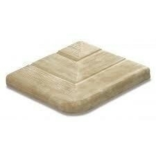 Angle externe 90° margelle CAILLEBOTIS RIVA ép.3,4cm dim.29x29cm coloris pin - Gedimat.fr