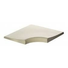 Margelle galbée angle 90° en béton ESPACE ép.3,4cm dim.50x50cm coloris Lubéron - Gedimat.fr