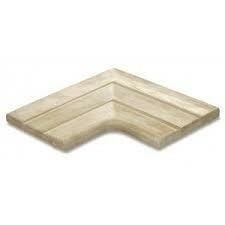 Angle droit margelle CAILLEBOTIS RIVA ép.3,4cm dim.50x50cm coloris pin - Gedimat.fr
