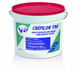 Enduit dcoratif CREPILOR TM finition taloch moyen - blanc R901 - seau de 25kg - Gedimat.fr