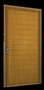 Porte de service MARVEJOLS en bois exotique rouge gauche poussant haut.2,15m larg.90cm - Gedimat.fr