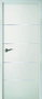 Porte seule laque gravée Griff'Inox haut.2,04m larg.93cm blanc - Gedimat.fr