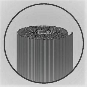 Rouleau de plomb pliss p.0,50mm thermolaqu - brun - rouleau 5mx25cm - Gedimat.fr