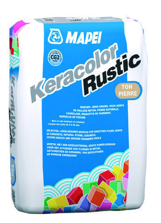 Mortier de jointoiement KERACOLOR RUSTIC classe CG2WA sac de 25kg coloris ton pierre - Gedimat.fr
