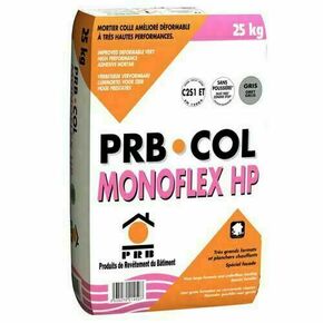 Mortier COL MONOFLEX HP pierre grise - sac de 25kg - Gedimat.fr