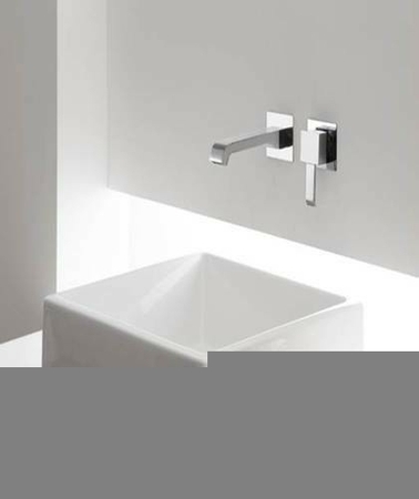 Mitigeur lavabo mural QUADRI chromé - Gedimat.fr
