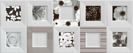 Décor Bella carrelage pour mur en faïence CUBIC larg.20cm long.50cm - Gedimat.fr