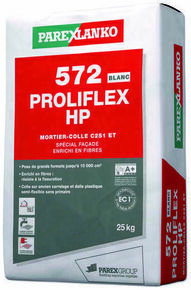 Mortier-colle 572 PROLIFLEX HP blanc - sac de 25kg - Gedimat.fr