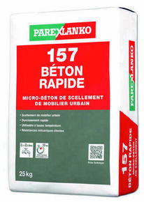 Micro-bton 157 BETON RAPIDE - sac de 25kg - Gedimat.fr