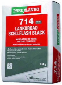 Micro-bton 714 LANKOROAD SCELLFLASH BLACK - sac de 25kg - Gedimat.fr