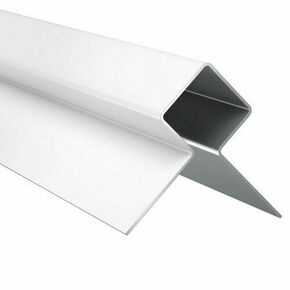 Profil d'angle extrieur alu blanc articque - 63x63mm 3m - Gedimat.fr