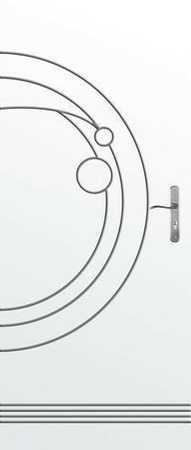 Porte seule gravée PLANET haut.2,04m larg.93cm - Gedimat.fr