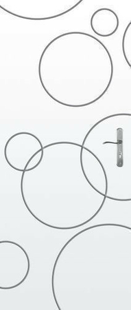 Bloc-porte gravée BUBBLE huisserie 73mm haut.2,04m larg.93cm droit poussant - Gedimat.fr