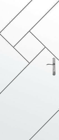Bloc-porte isolant gravé avec inserts à poser non inclus LABYRINTHE huis.72mm haut.2,04m larg.93cm gauche poussant - Gedimat.fr