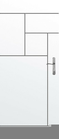 Bloc-porte isolant gravé avec inserts à poser non inclus CITY huis.72mm haut.2,04m larg.93cm droit poussant - Gedimat.fr