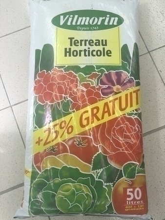 Terreau horticole 40 litres + 10 litres gratuit - Gedimat.fr