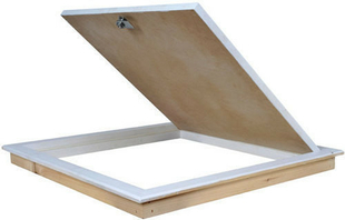 Trappe de visite bois prpeinte tanche et isole pour plafond - 500x600mm - R=3,15 m2 K/W - Gedimat.fr