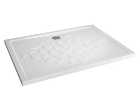 Receveur rectangulaire à poser ou à encastrer OCEAN en céramique haut.4cm larg.90cm long.120cm blanc - Gedimat.fr