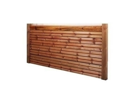 Lame faux claire-voie dim.28x117 (utiles)/145x2000mm teinte brune - Gedimat.fr