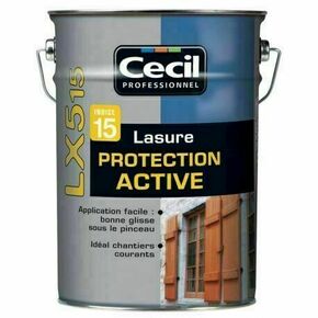 Lasure protection active LX 515 chêne satiné - pot 5l - Gedimat.fr