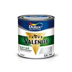 Peinture laque boiserie VALENITE satin base white - pot de 0.5l - Gedimat.fr