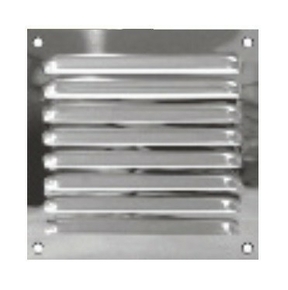 Grille de ventilation en inox  persiennes long.200mm larg.200mm - Gedimat.fr