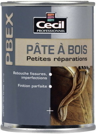 Pâte à bois petites réparations PBEX 500gr coloris naturel - Gedimat.fr