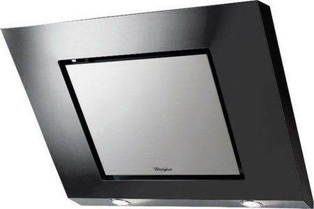 Hotte décorative inclinée murale WHIRLPOOL 80cm coloris inox - Gedimat.fr