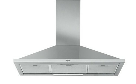 Hotte décorative murale WHIRLPOOL 90cm coloris inox - Gedimat.fr