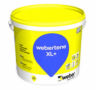 Enduit de parement organique WEBERTENE XL+ 700 blanc clat - seau de 25kg - Gedimat.fr