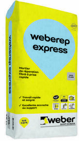 Mortier de rparation WEBEREP EXPRESS - sac de 25kg - Gedimat.fr